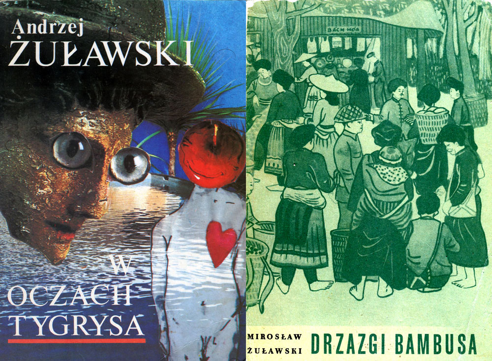  Cover of W Oczach Tygrysa by Andrzej Żuławski; Cover of Drzazgi Bambusa by Mirosław Żuławski, photos: courtesy of Daniel Bird